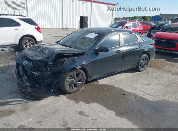 KMHLS4AG0MU194033 2021 HYUNDAI ELANTRA Black Przód lewy