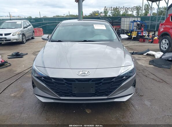 KMHLS4AG0NU314818 2022 HYUNDAI ELANTRA Gray Widok zestawu wskaźników