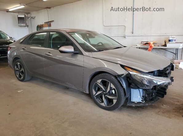 KMHLS4AG1PU592470 2023 HYUNDAI ELANTRA Gray Delantero derecho