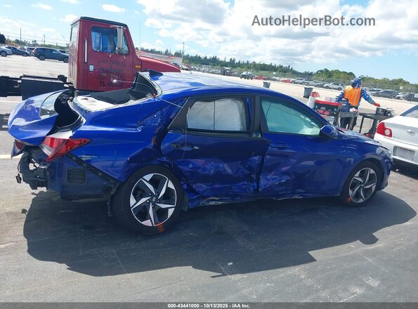 KMHLS4AG3PU461105 2023 HYUNDAI ELANTRA Blue Vista interior trasera