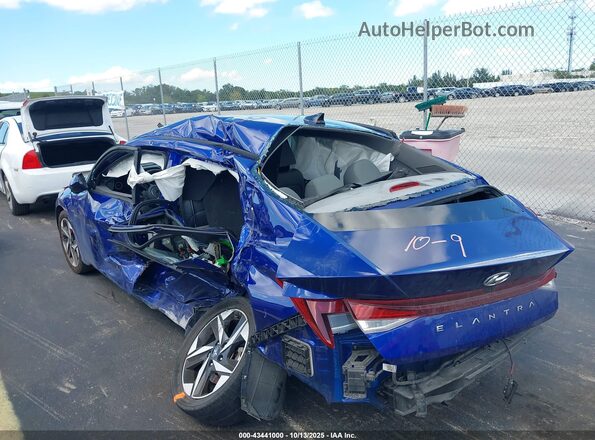 KMHLS4AG3PU461105 2023 HYUNDAI ELANTRA Blue 