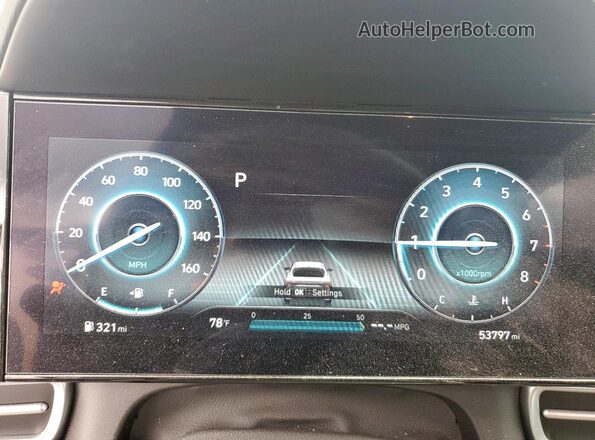 KMHLS4AG3PU500162 2023 HYUNDAI ELANTRA Silver Widok zestawu wskaźników