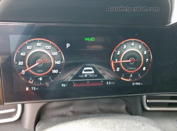KMHLS4AG3PU524168 2023 HYUNDAI ELANTRA Black Widok zestawu wskaźników