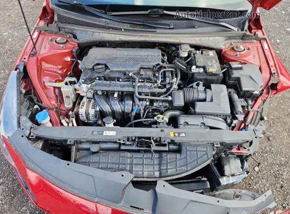 KMHLS4AG7NU307591 2022 HYUNDAI ELANTRA Red Widok wnętrza z tyłu