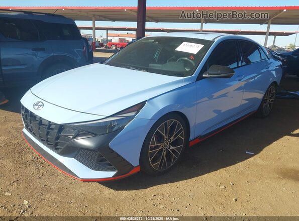 KMHLW4AK6NU004441 2022 HYUNDAI ELANTRA N Blue 