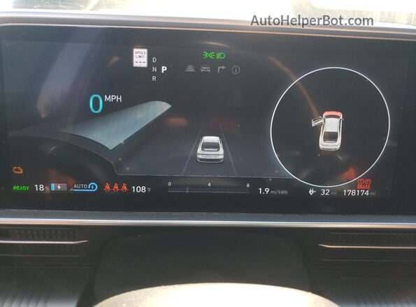 KMHM34AA0PA021681 2023 HYUNDAI IONIQ Black Widok zestawu wskaźników