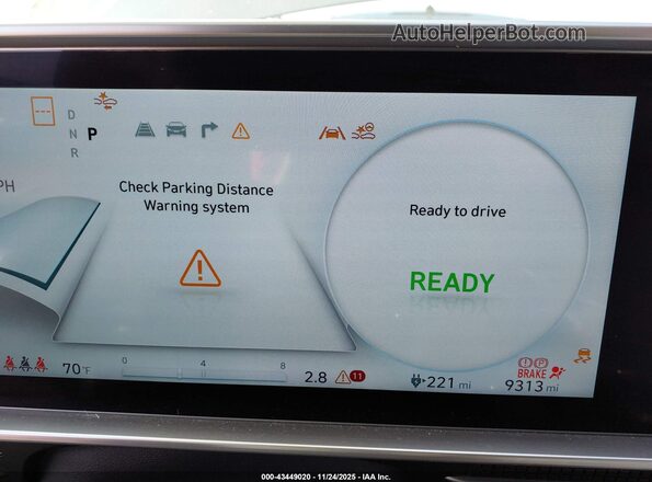 KMHM34AA4RA079909 2024 HYUNDAI IONIQ 6 Gray Vista de los asientos traseros