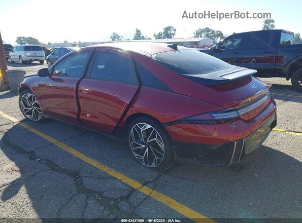 KMHM34AA5PA047323 2023 HYUNDAI IONIQ 6 Темно-бордовый Задняя левая четверть