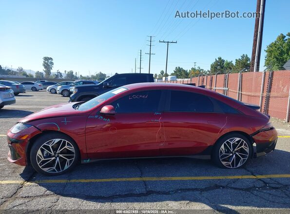 KMHM34AA5PA047323 2023 HYUNDAI IONIQ 6 Темно-бордовый Вид задней части салона