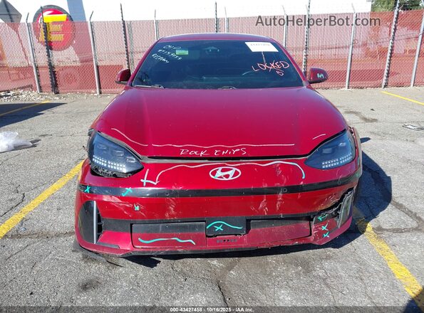 KMHM34AA5PA047323 2023 HYUNDAI IONIQ 6 Темно-бордовый Вид спереди