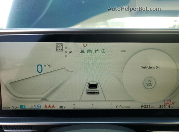 KMHM34AA6PA046147 2023 HYUNDAI IONIQ Black Widok zestawu wskaźników