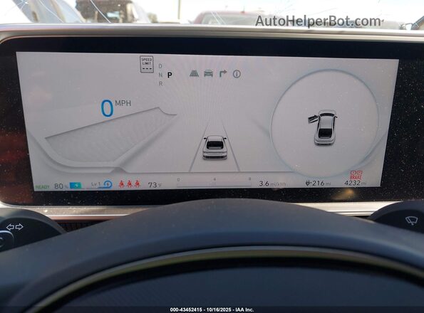 KMHM34AC8RA081406 2024 HYUNDAI IONIQ 6 White უკანა სავარძლების ხედი