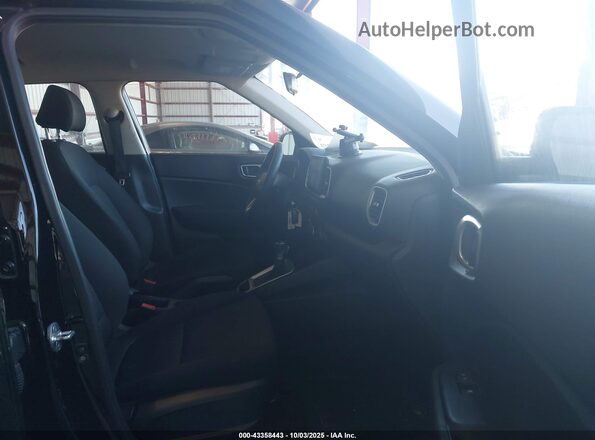 KMHRB8A30LU034201 2020 HYUNDAI VENUE Black Вид салону спереду