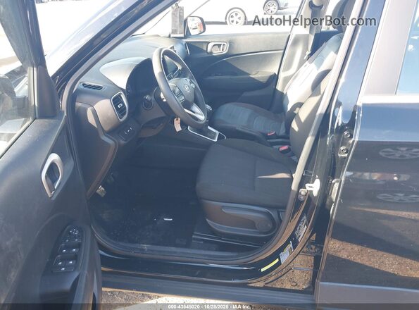 KMHRB8A32LU031641 2020 HYUNDAI VENUE Black წინა სალონის ხედი