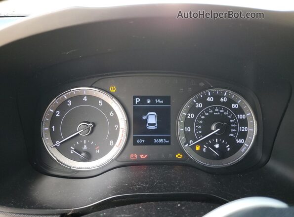 KMHRB8A35LU032010 2020 HYUNDAI VENUE Silver Вид щитка приладів