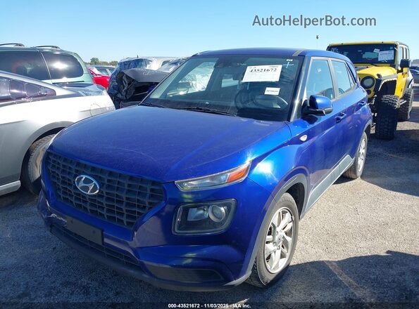 KMHRB8A36MU068614 2021 HYUNDAI VENUE Blue Vista tres cuartos delantera izquierda