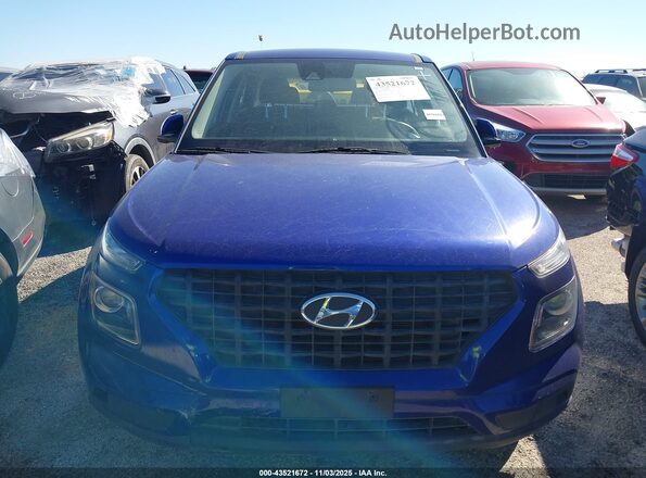 KMHRB8A36MU068614 2021 HYUNDAI VENUE Blue Vista del cuadro de instrumentos