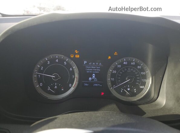KMHRC8A32MU083592 2021 HYUNDAI VENUE White Instrument cluster view