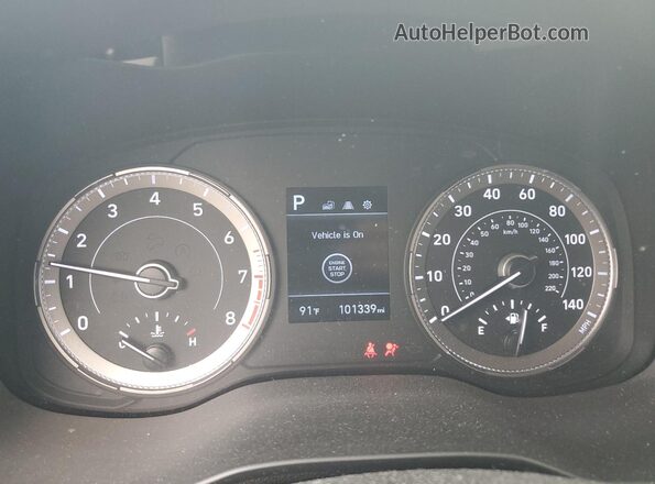 KMHRC8A33MU084914 2021 HYUNDAI VENUE Gray Instrument cluster view