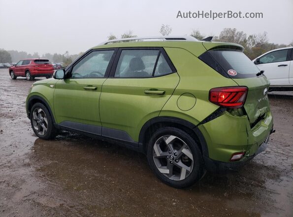 KMHRC8A34MU100828 2021 HYUNDAI VENUE Green Rear left