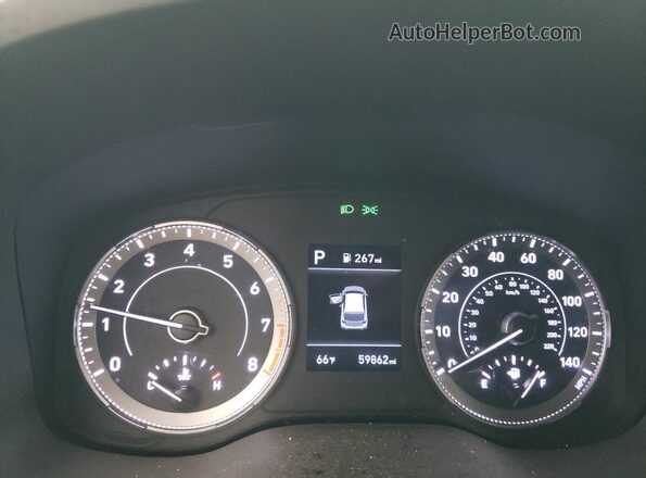 KMHRC8A34MU100828 2021 HYUNDAI VENUE Green Instrument cluster view