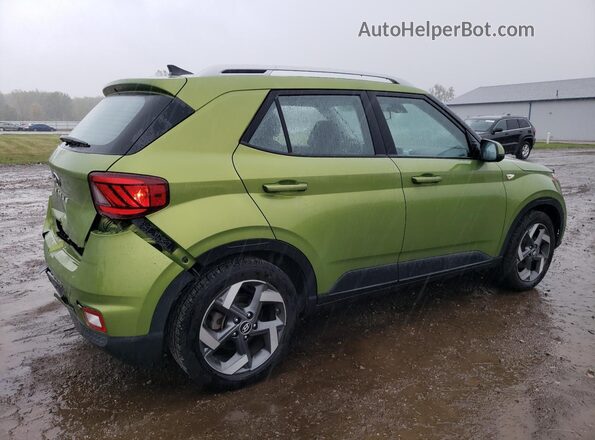 KMHRC8A34MU100828 2021 HYUNDAI VENUE Green Rear right