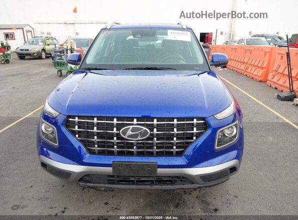 KMHRC8A34NU206813 2022 HYUNDAI VENUE Blue Вид задньої частини салону
