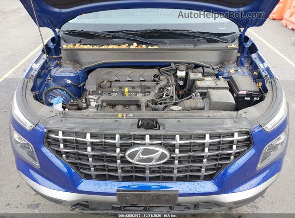 KMHRC8A34NU206813 2022 HYUNDAI VENUE Blue Вид ззаду