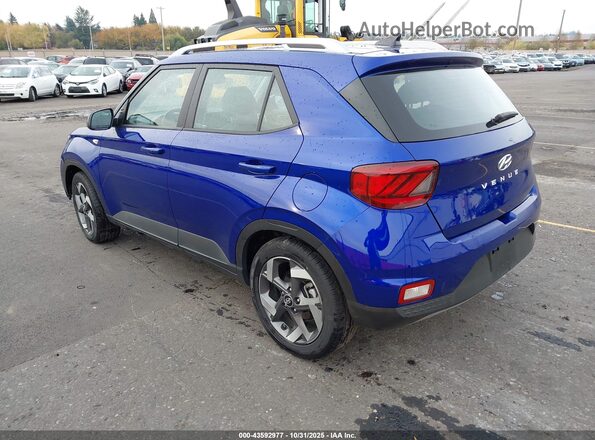 KMHRC8A34NU206813 2022 HYUNDAI VENUE Blue Задня ліва чверть
