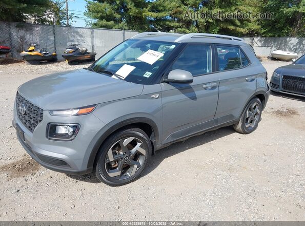 KMHRC8A36MU064091 2021 HYUNDAI VENUE Серый Передняя левая четверть