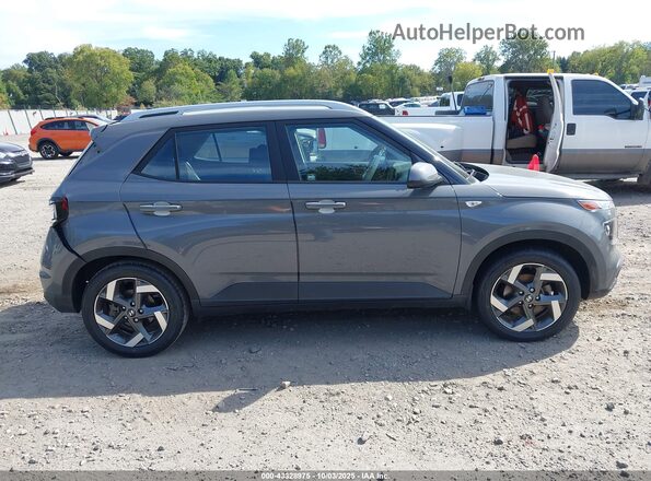 KMHRC8A36MU064091 2021 HYUNDAI VENUE Серый Вид задней части салона