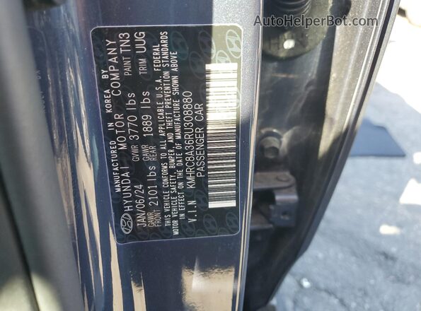KMHRC8A36RU308880 2024 HYUNDAI VENUE Blue Widok komory silnika