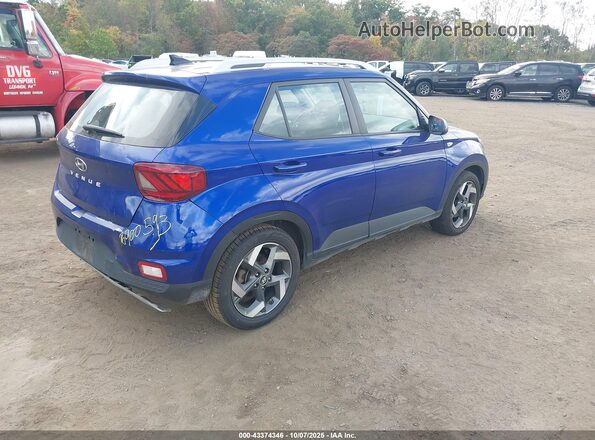 KMHRC8A37MU098573 2021 HYUNDAI VENUE Blue Tył prawy