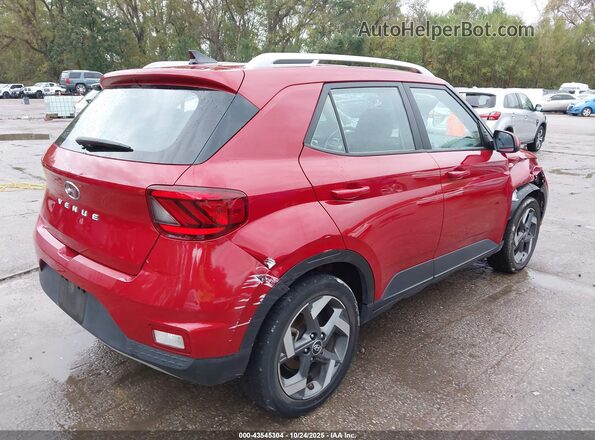 KMHRC8A37MU099772 2021 HYUNDAI VENUE Красный Задняя правая четверть