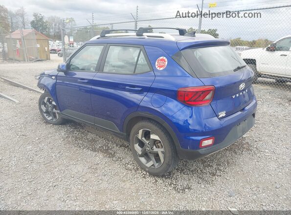 KMHRC8A37MU100354 2021 HYUNDAI VENUE Blue Trasero izquierdo