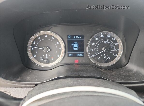 KMHRC8A39LU020004 2020 HYUNDAI VENUE Gray Instrument cluster view
