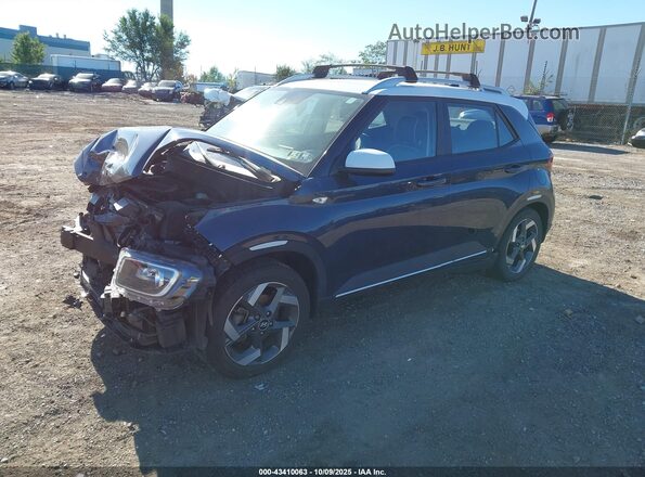 KMHRC8A39MU086733 2021 HYUNDAI VENUE Синий Передняя левая четверть