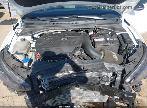 KMHT36AH2MU009966 2021 HYUNDAI VELOSTER N White Հետևի տեսք
