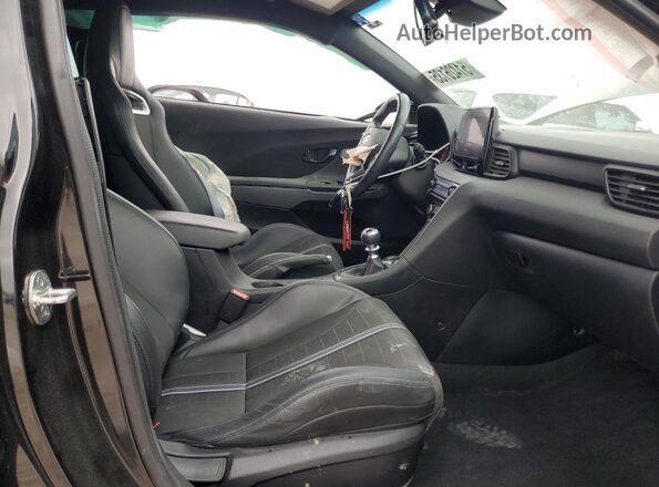 KMHT36AH2NU013176 2022 HYUNDAI VELOSTER Black წინა სალონის ხედი