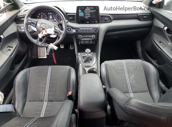 KMHT36AH2NU013176 2022 HYUNDAI VELOSTER Black წინა პანელის ხედი