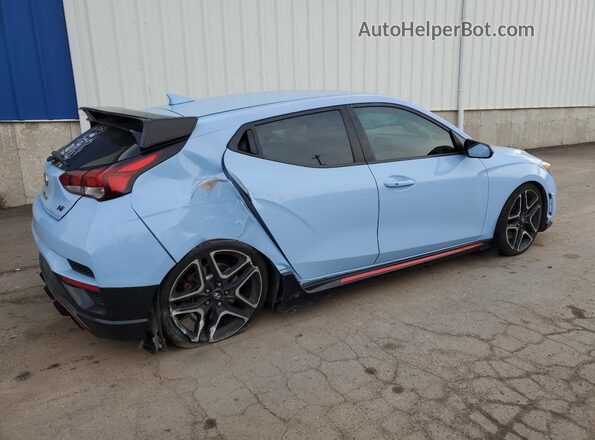 KMHT36AH3KU001386 2019 HYUNDAI VELOSTER Blue უკანა მარჯვენა