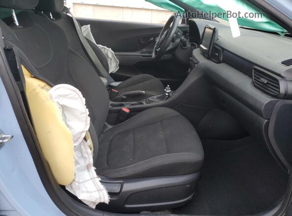 KMHT36AH3KU001386 2019 HYUNDAI VELOSTER Blue წინა სალონის ხედი