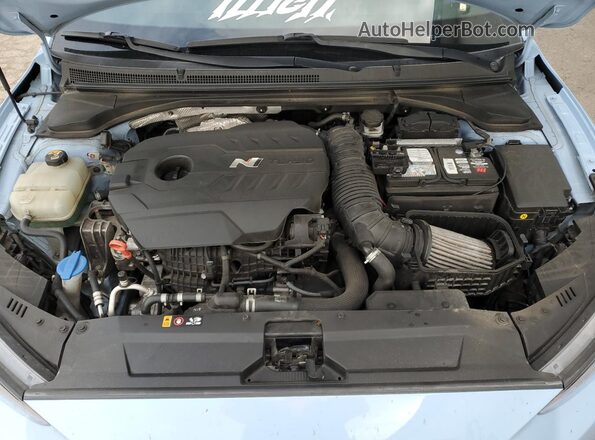 KMHT36AH3KU001386 2019 HYUNDAI VELOSTER Blue უკანა სალონის ხედი