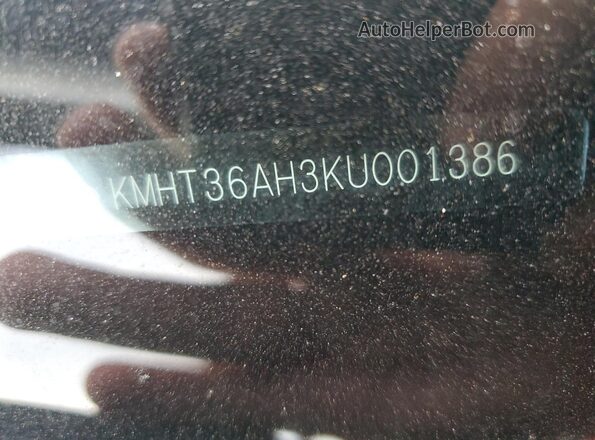 KMHT36AH3KU001386 2019 HYUNDAI VELOSTER Blue ძრავის განყოფილების ხედი