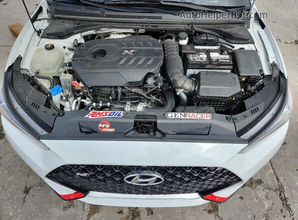 KMHT36AH6LU008222 2020 HYUNDAI VELOSTER White უკანა სალონის ხედი