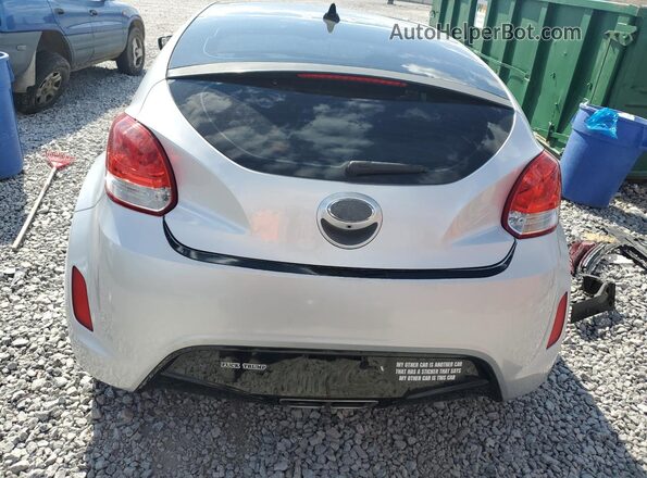 KMHTC6AD0HU322355 2017 HYUNDAI VELOSTER Silver Rear view