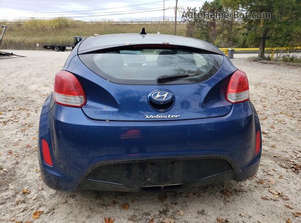 KMHTC6AD6GU302528 2016 HYUNDAI VELOSTER Blue Widok z tyłu