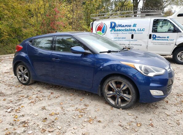 KMHTC6AD6GU302528 2016 HYUNDAI VELOSTER Blue Przód prawy
