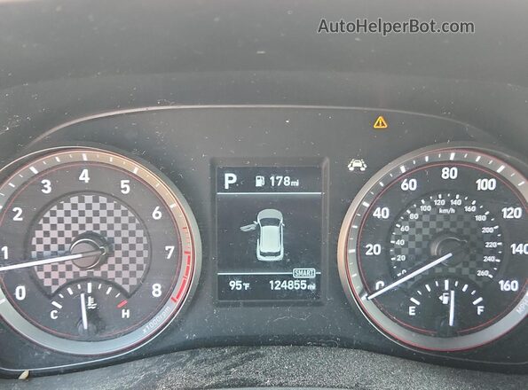 KMHTG6AF2KU009143 2019 HYUNDAI VELOSTER Gray Vista del cuadro de instrumentos