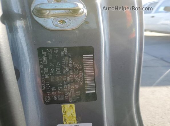 KMHTG6AF2KU019817 2019 HYUNDAI VELOSTER Silver Widok komory silnika